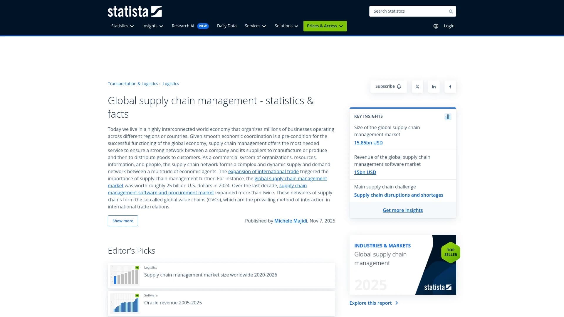 MAEZ legacy graphic: screenshot gen 918 www.statista.com topics 7150 global supply chain m 1763956805453
