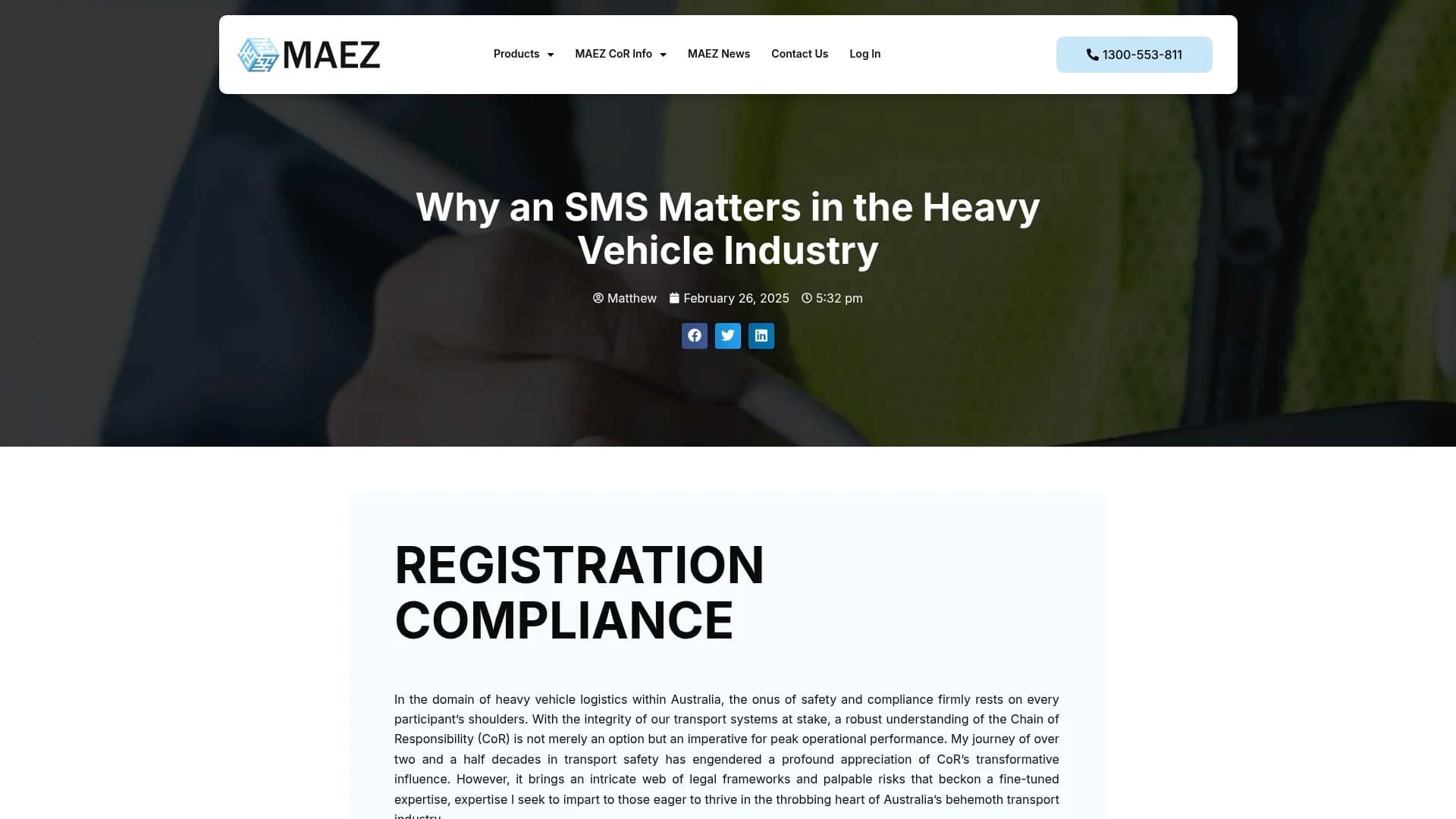 MAEZ legacy graphic: screenshot gen 921 maez.com .au why an sms matters 1763956889243