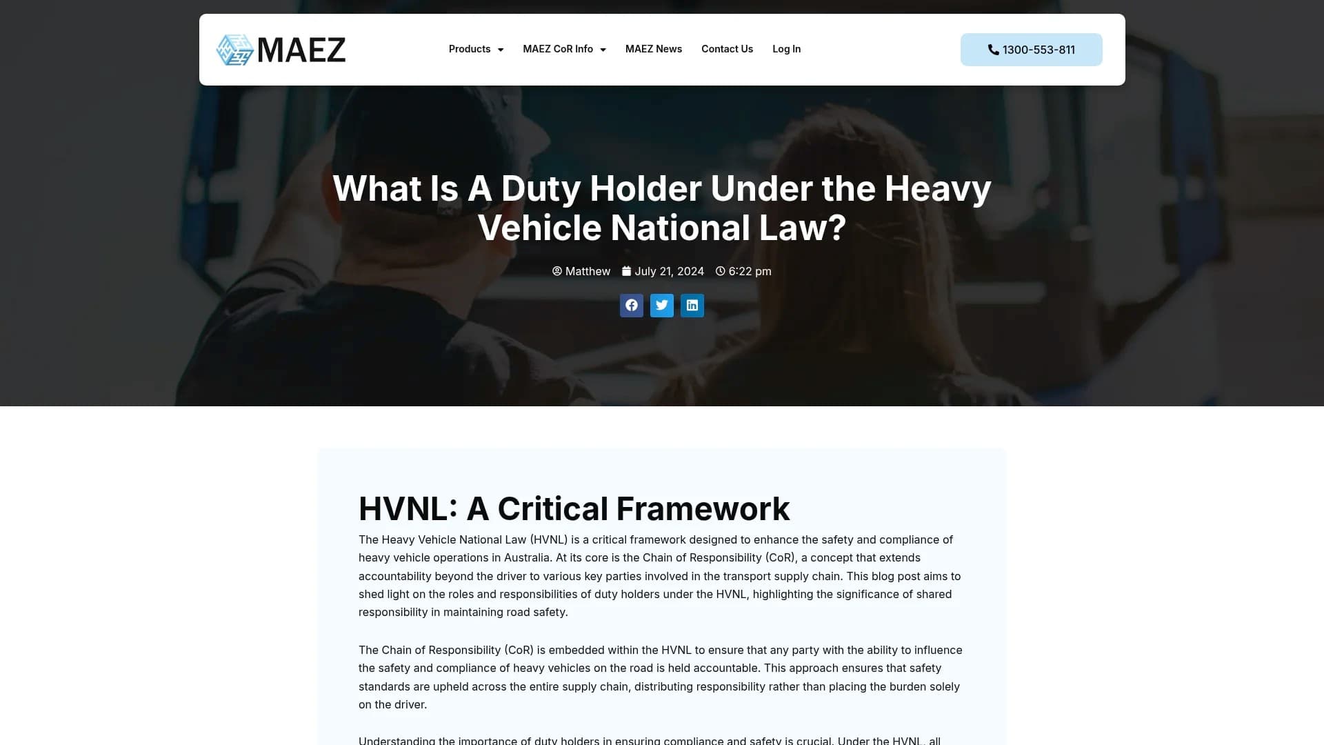 MAEZ legacy graphic: screenshot gen 965 maez.com .au what is a hvnl duty holder 1764291095708