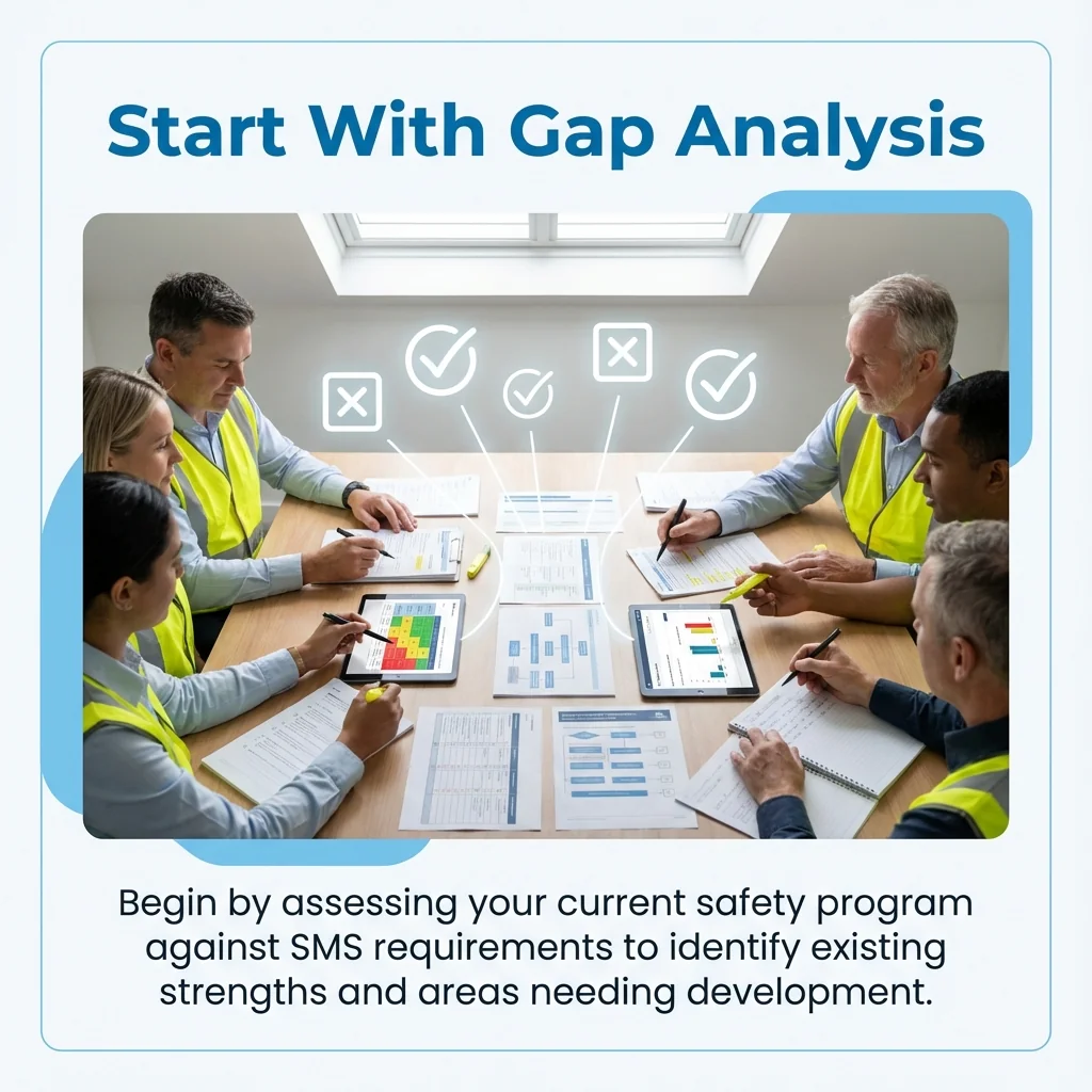 MAEZ legacy graphic: gemini tip begin by assessing your current safety program aga 1765412248980
