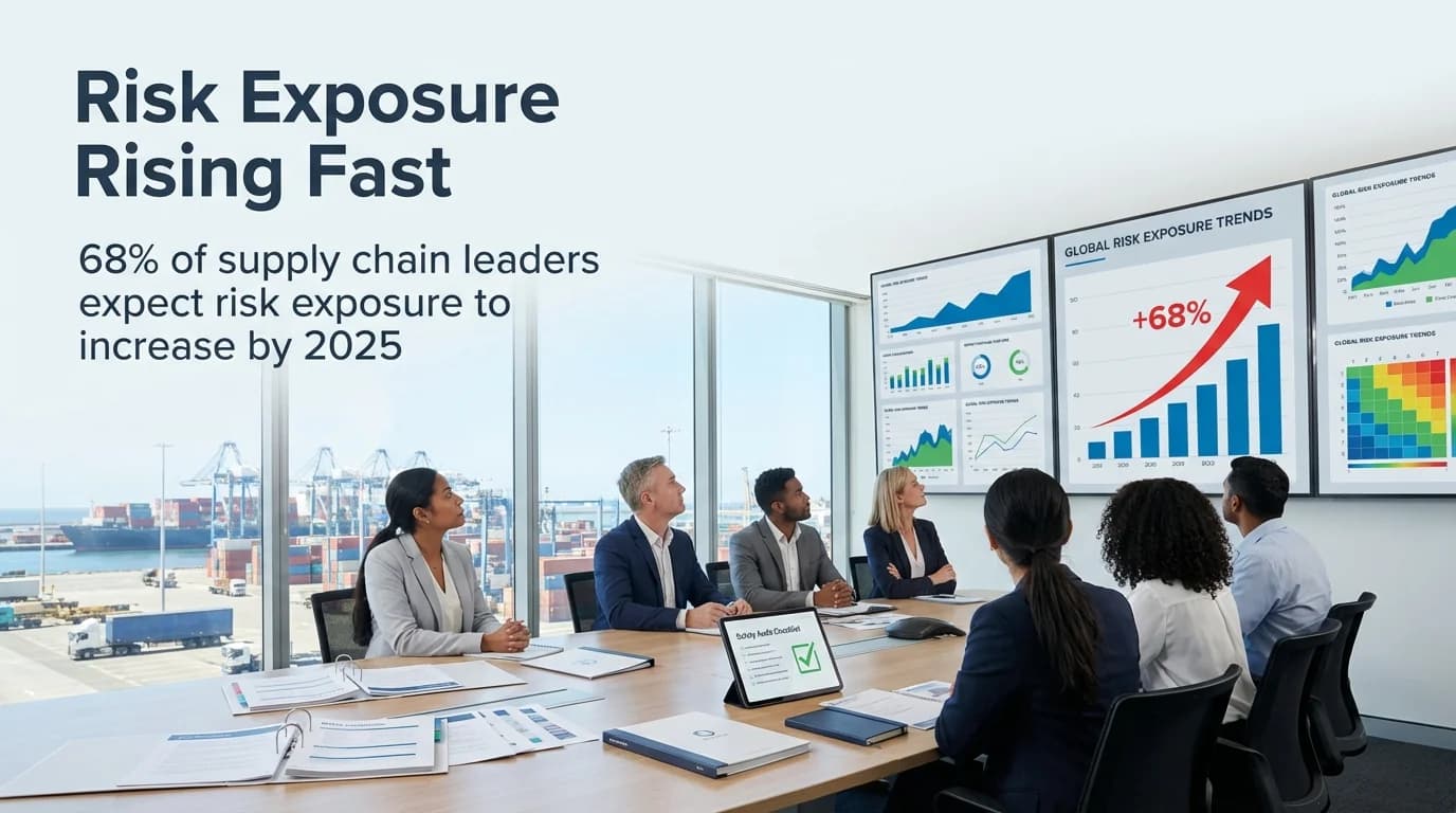MAEZ legacy graphic: gemini statistic 68 of supply chain leaders expect risk exposure to 1767871519662