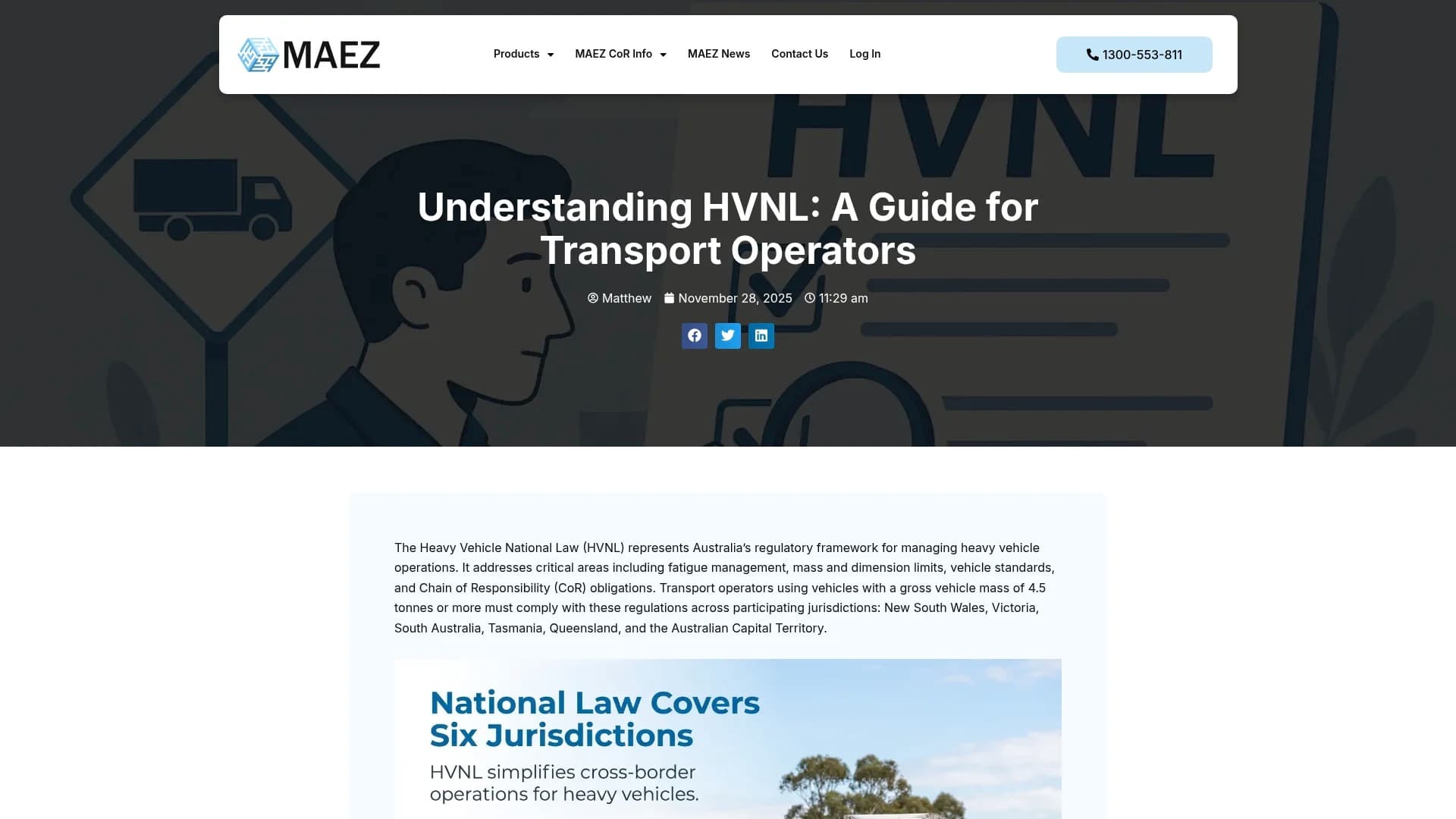 MAEZ legacy graphic: screenshot gen 1222 maez.com .au understanding hvnl a guide for transpo 1767871546517
