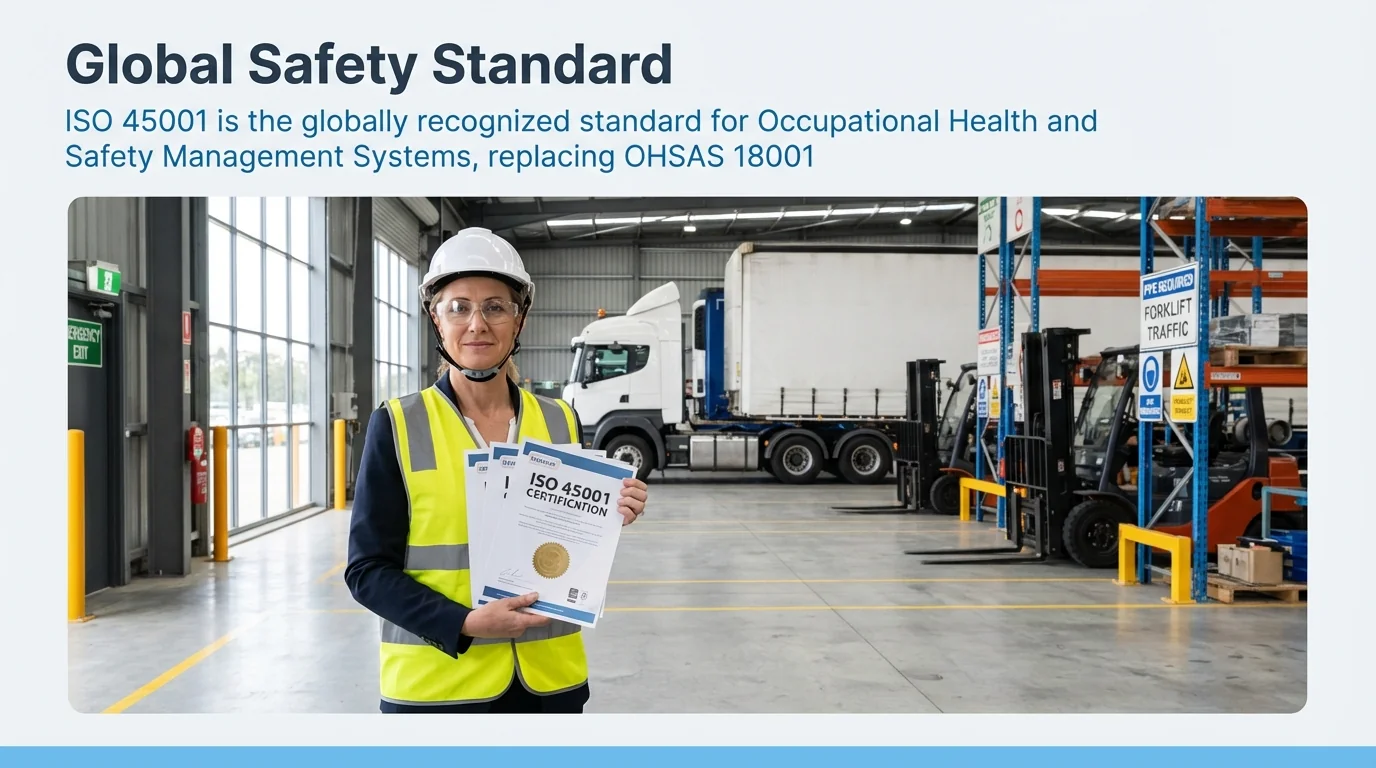 MAEZ legacy graphic: gemini fact iso 45001 is the globally recognized standard for 1764196088705