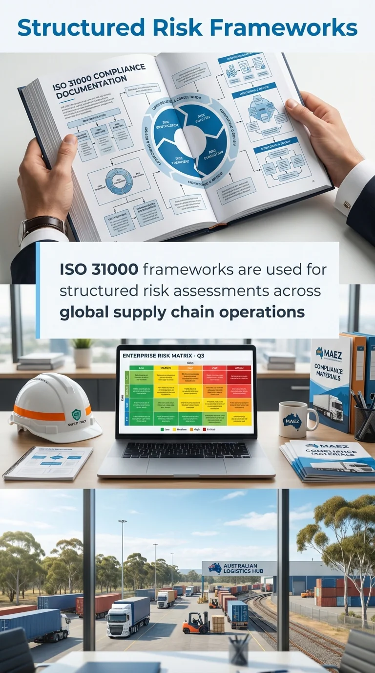 MAEZ legacy graphic: gemini statistic iso 31000 frameworks are used for structured risk 1763956897941