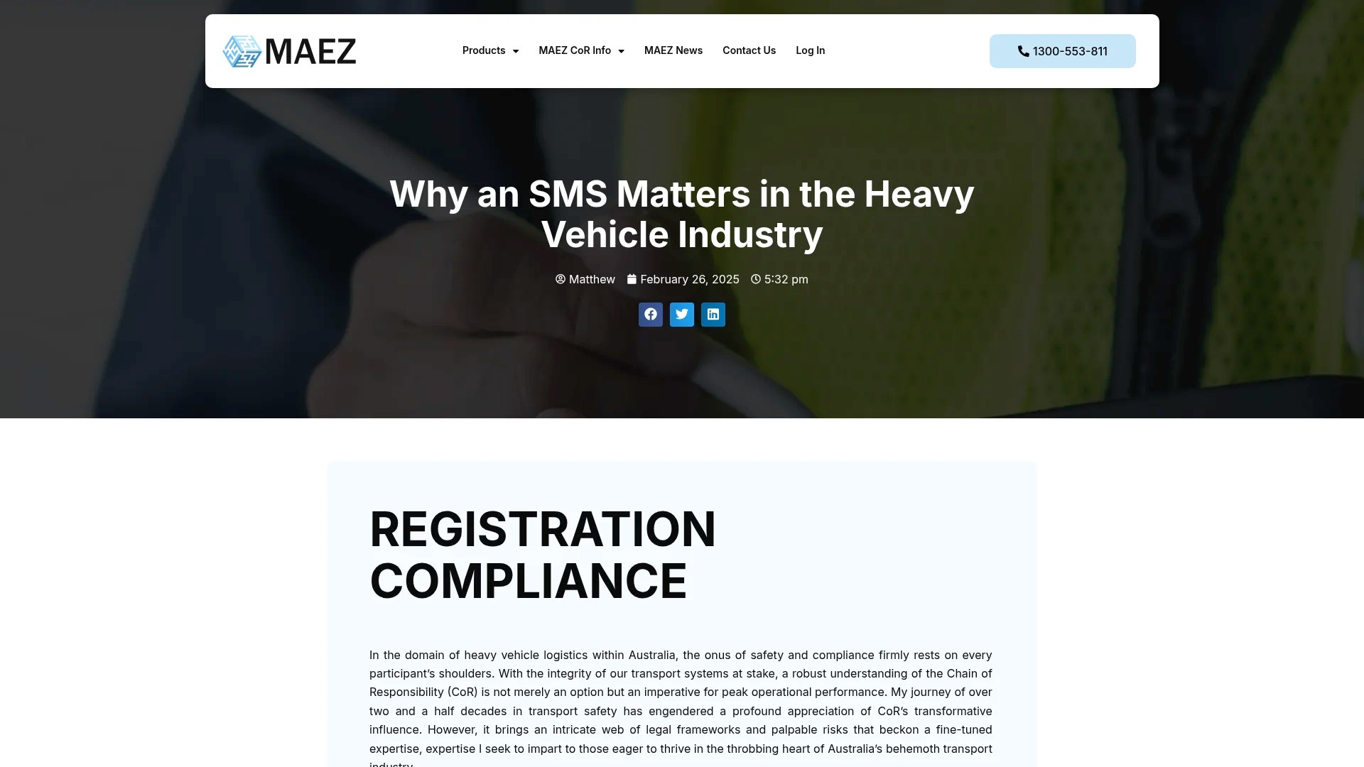 MAEZ legacy graphic: screenshot gen 921 maez.com .au why an sms matters 1763956889243