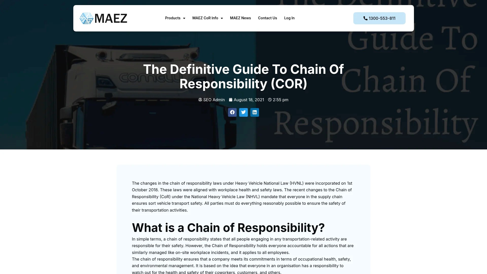 MAEZ legacy graphic: screenshot gen 965 maez.com .au the definitive guide to chain of respo 1764291103721