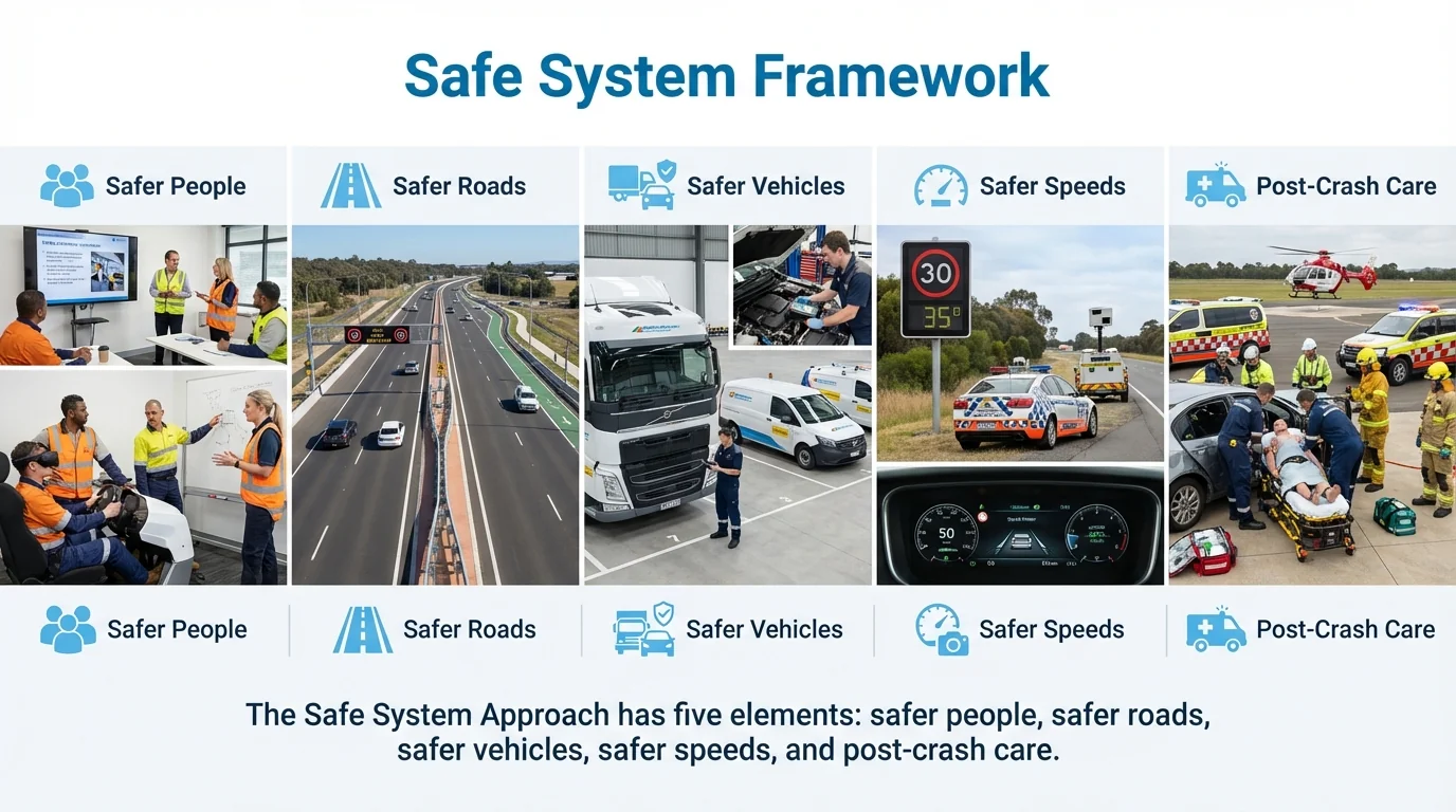 MAEZ legacy graphic: gemini fact the safe system approach has five elements safer p 1764768339601