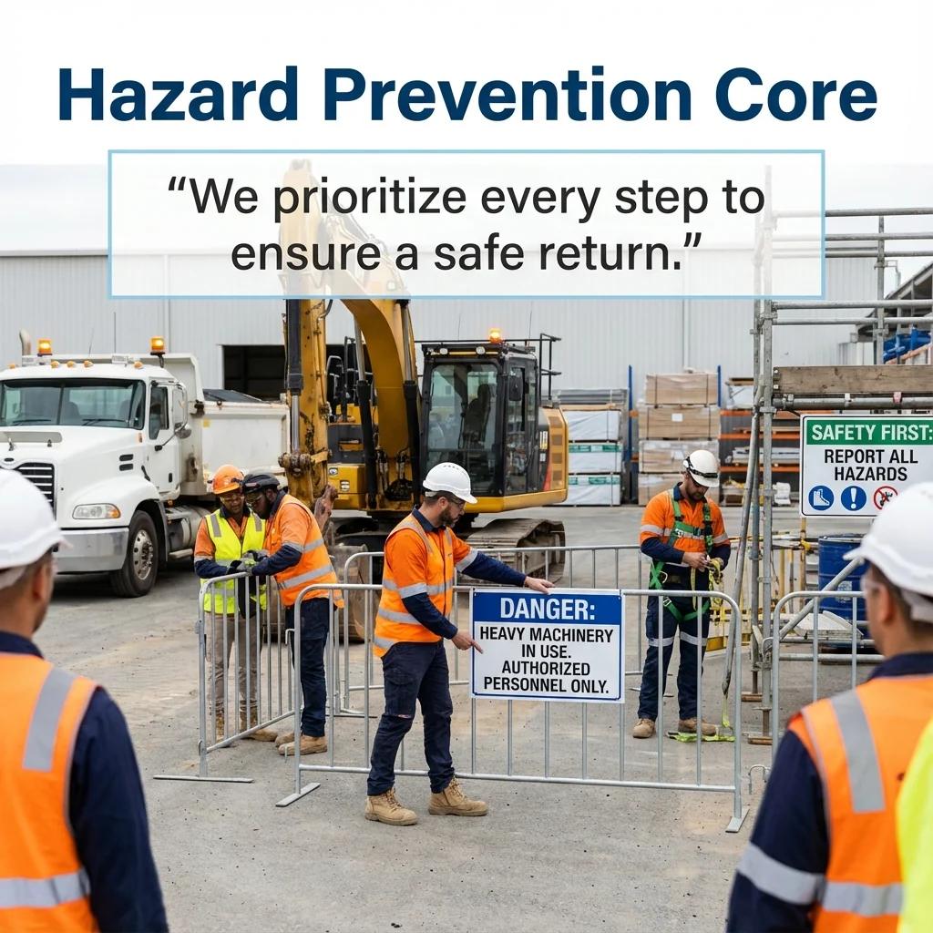 MAEZ legacy graphic: gemini quote construction guidance lists hazard prevention and 1765412156675