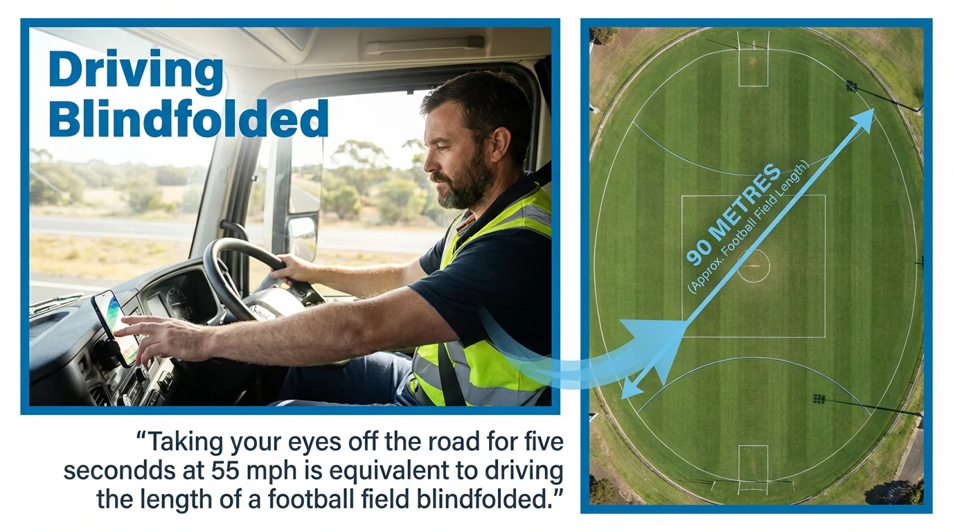 MAEZ legacy graphic: gemini quote taking your eyes off the road for five seconds at 1764768164099
