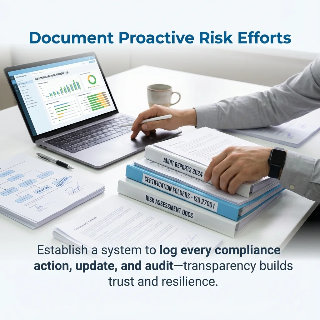 MAEZ legacy graphic: gemini tip create documented evidence of proactive risk manag 1764768422879