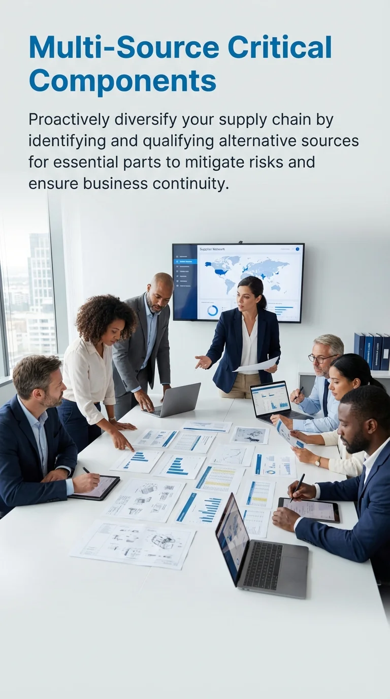 MAEZ legacy graphic: gemini tip develop alternative suppliers for critical compone 1764768284607