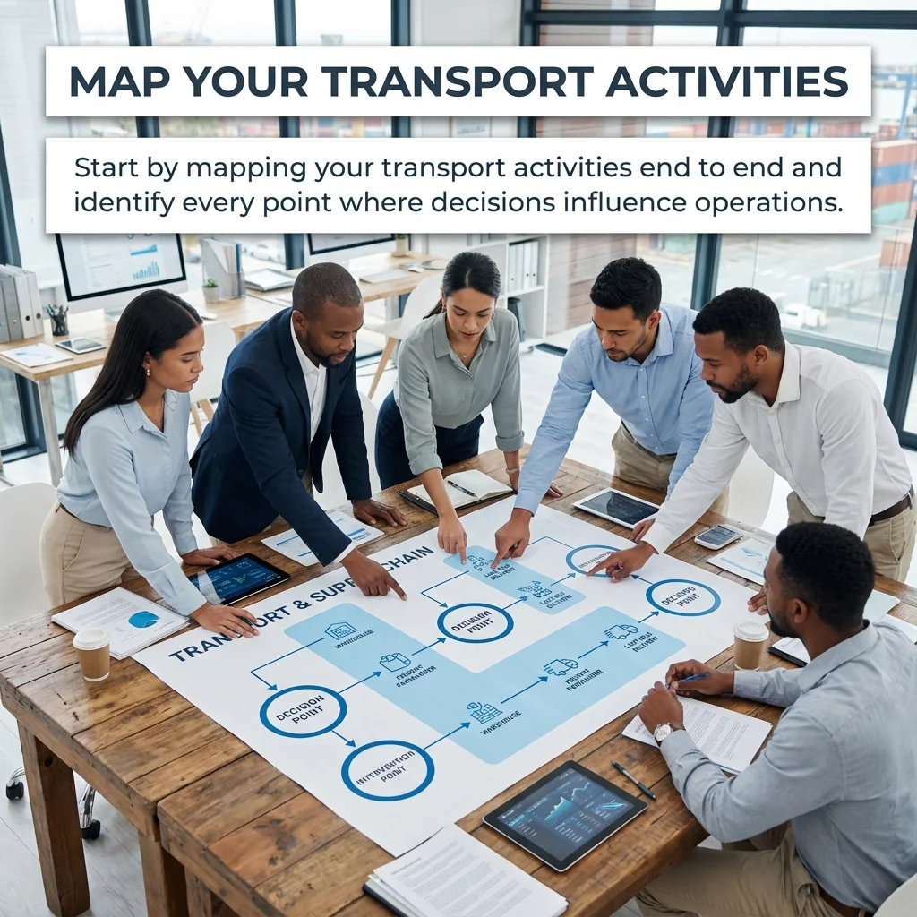 MAEZ legacy graphic: gemini tip start by mapping your transport activities end to 1764768358350