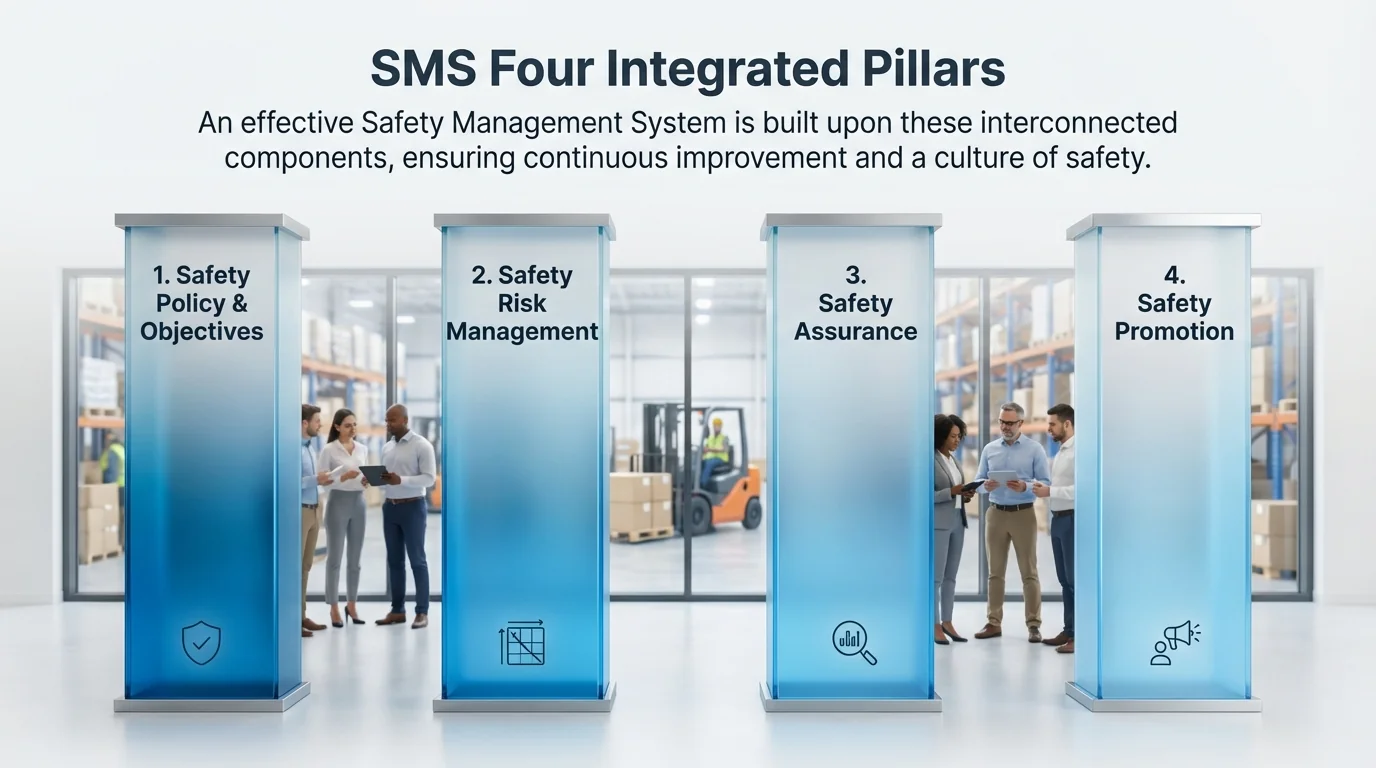 MAEZ legacy graphic: gemini fact a safety management system rests on four integrate 1767871514508