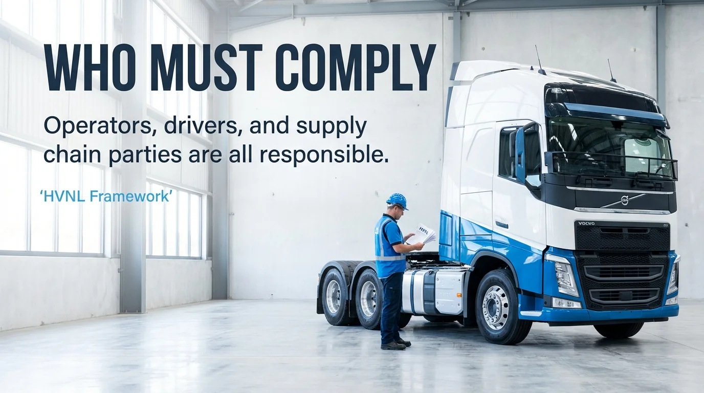 MAEZ legacy graphic: gemini fact the hvnl governs vehicles over 45 tonnes gross veh 1767871763984