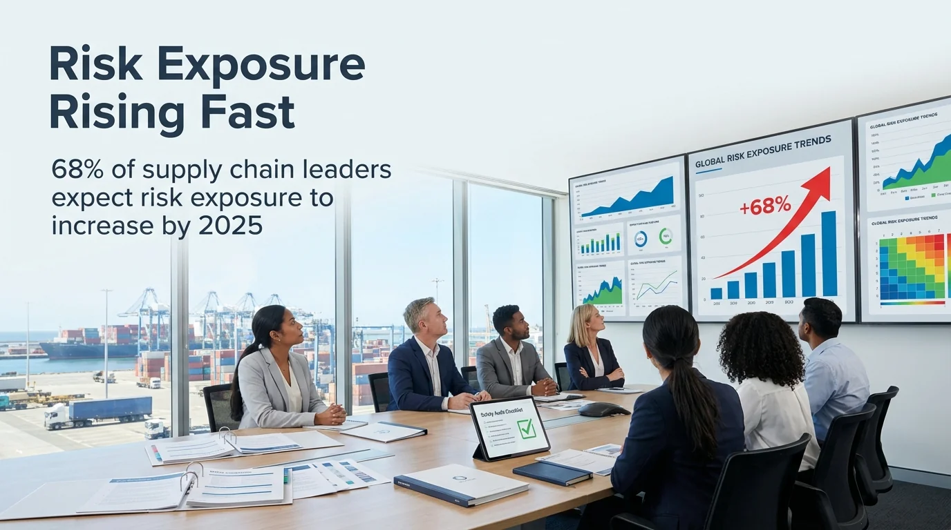 MAEZ legacy graphic: gemini statistic 68 of supply chain leaders expect risk exposure to 1767871519662
