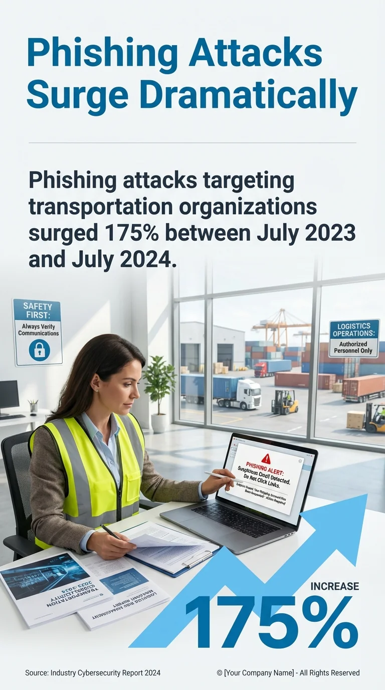 MAEZ legacy graphic: gemini statistic phishing attacks targeting transportation organiza 1767871849503