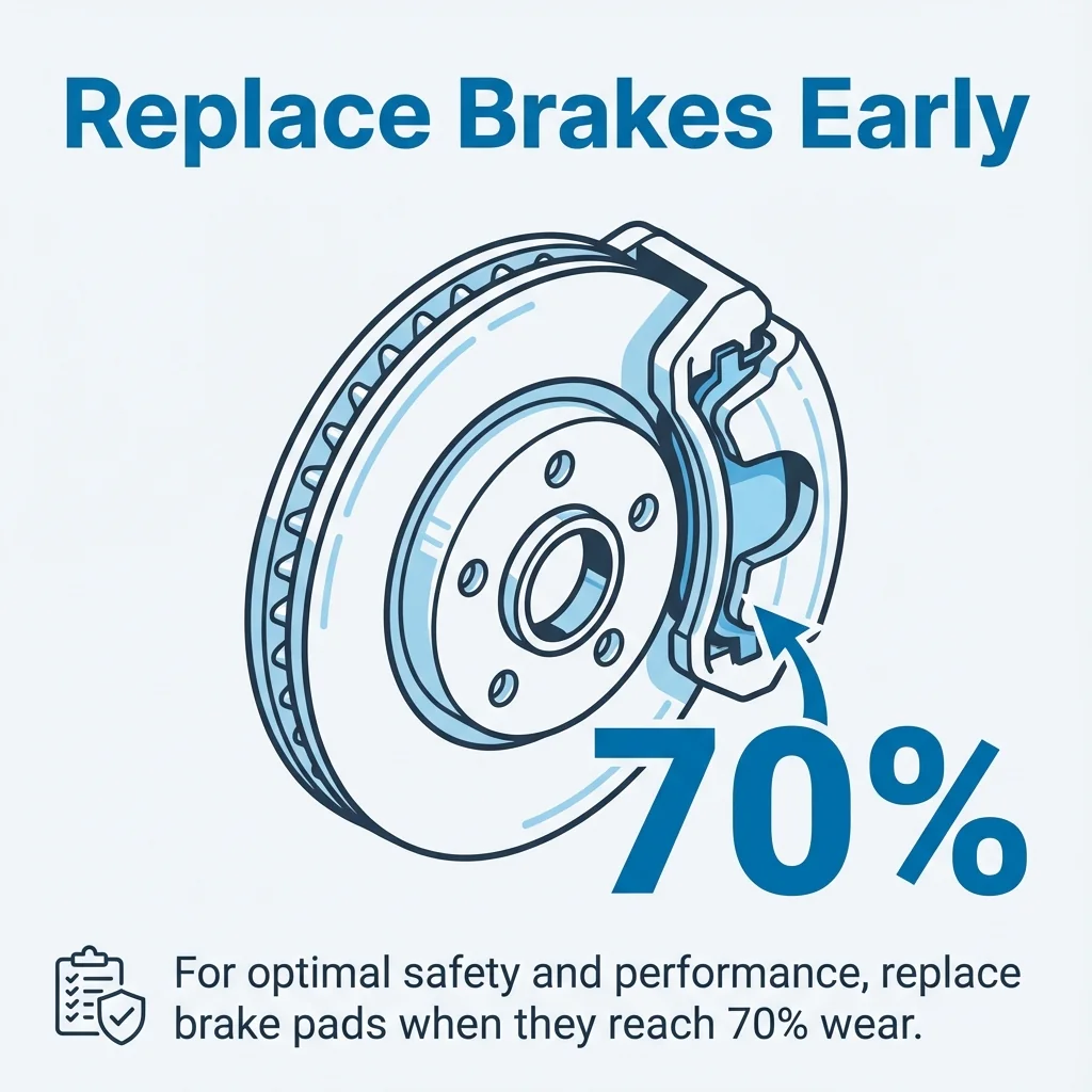 MAEZ legacy graphic: gemini tip replace brake components at 70 wear to maintain hi 1767871933732