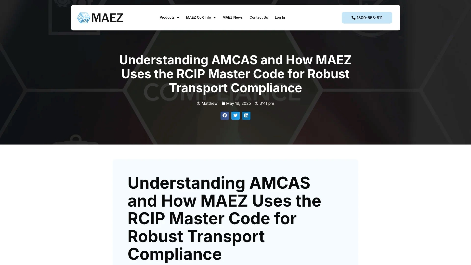 MAEZ legacy graphic: screenshot gen 1222 maez.com .au understanding amcas and how maez uses 1767871530946