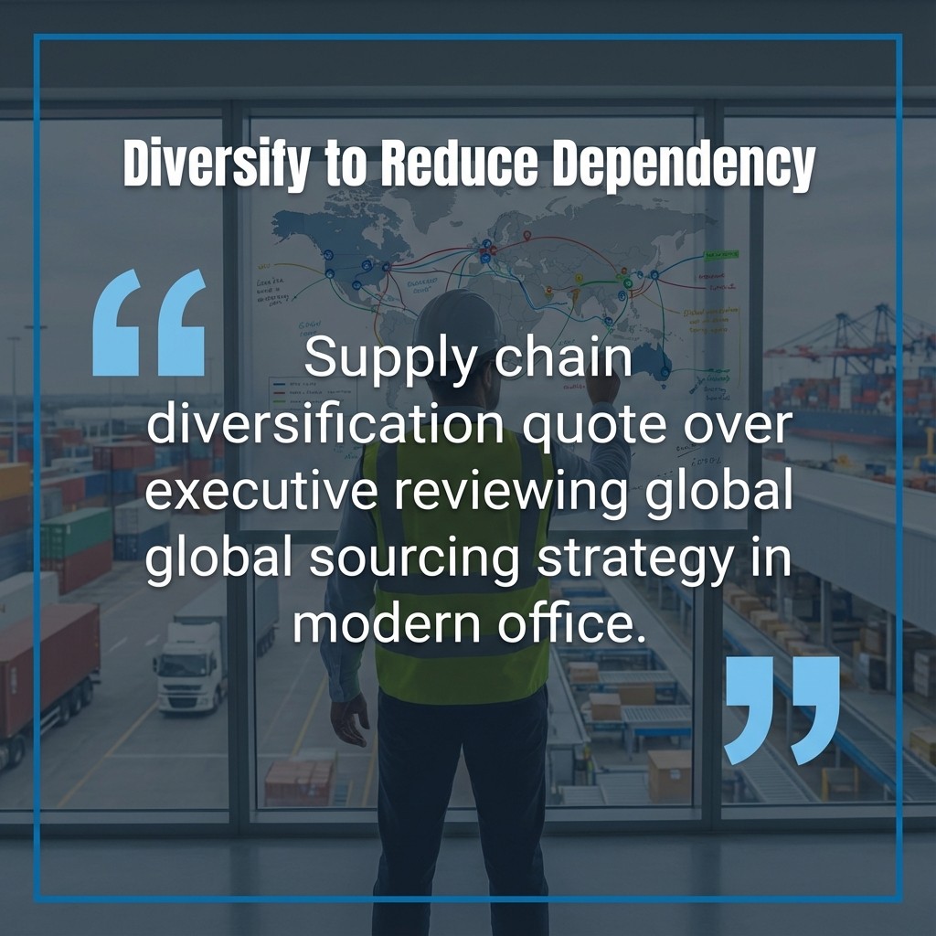 MAEZ legacy graphic: gemini quote diversifying suppliers and sourcing regions reduce 1764196095815